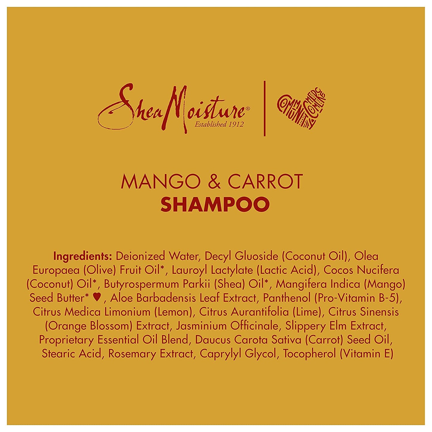 Sheamoisture Kids Shampoo, Extra-Nourishing Mango & Carrot Shampoo with Shea Butter, 8 Oz